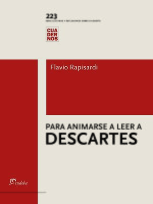 cover image of Para animarse a leer a Descartes